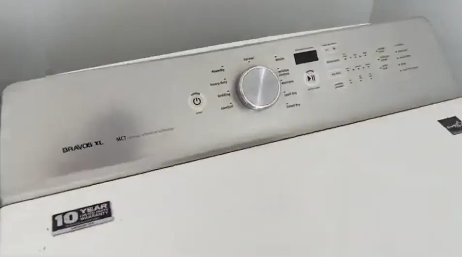Washing machine control panel — dryer beeps but won't spin